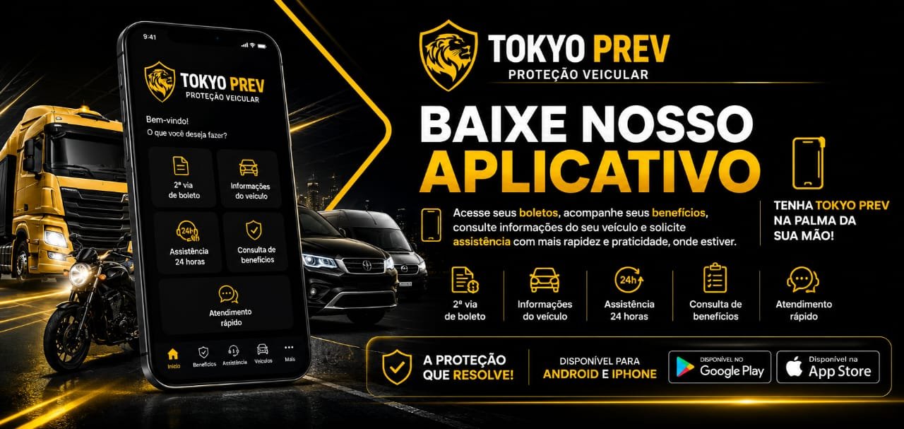 Baixe nosso aplicativo — Tokyo Prev na palma da sua mão. Disponível para Android e iPhone.